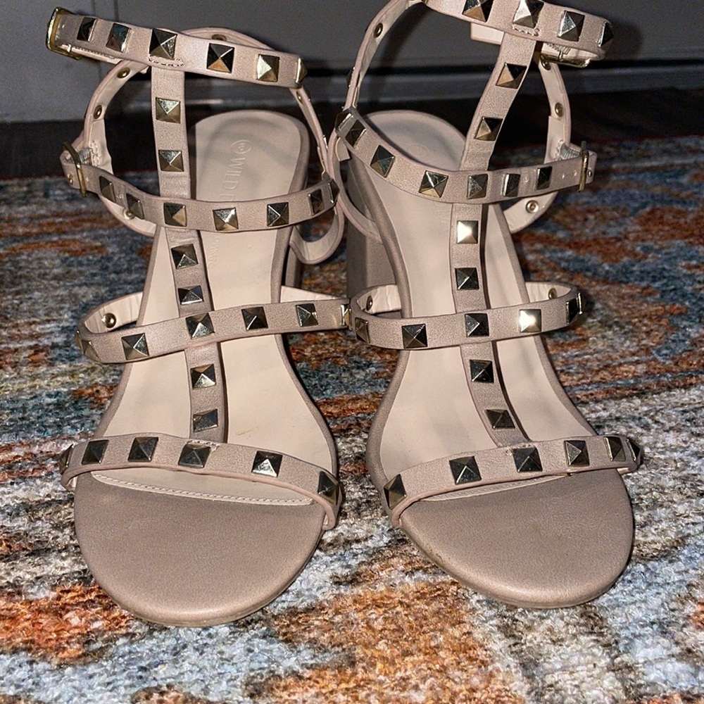 WILD DNA studded heels